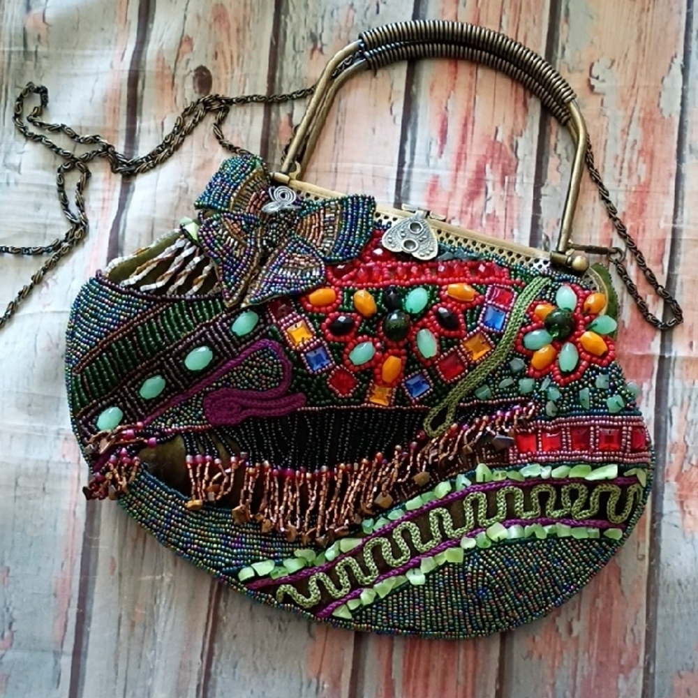 Ch8co's Colorful Beaded Women's Bag